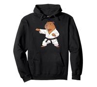 Funny Capybara Doing Karate Samurai Ninja Capybara Sudadera con Capucha