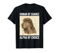 Funny Capybara Mullet Meme Human by Chance Alpha by Choice Camiseta