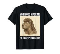 Funny Capybara Mullet Meme When God Made Me Camiseta