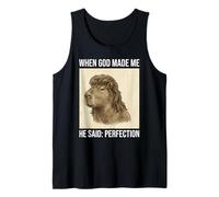 Funny Capybara Mullet Meme When God Made Me Camiseta sin Mangas