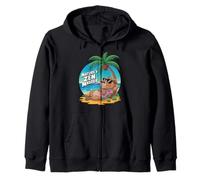 Funny Capybara Natures Zen Master Tropical Vacaciones de Verano Sudadera con Capucha
