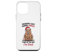 Funny Capybara Probably Just Gonna Jingle Some of The Way Carcasa para iPhone 12 Mini