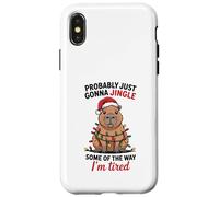 Funny Capybara Probably Just Gonna Jingle Some of The Way Carcasa para iPhone X/XS