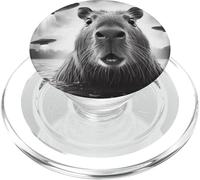 Funny Capybara Selfie con ovnis PopSockets PopGrip para MagSafe