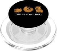 Funny Capybara This Is How I Roll Animal Lover Niños Niñas PopSockets PopGrip para MagSafe
