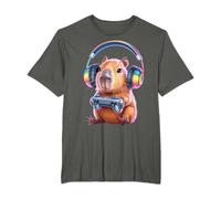 Funny Capybara Videojuegos Capybara Gamer Juegos Niños Niños Camiseta