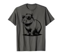 Funny Capybaras Cute Rodents Capybara in Sunglasses Camiseta
