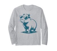 Funny Capybaras Cute Rodents Capybara in Sunglasses Manga Larga