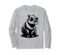 Funny Capybaras Cute Rodents Capybara in Sunglasses Manga Larga