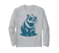 Funny Capybaras Cute Rodents Capybara in Sunglasses Manga Larga