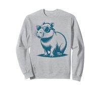 Funny Capybaras Cute Rodents Capybara in Sunglasses Sudadera