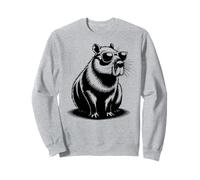 Funny Capybaras Cute Rodents Capybara in Sunglasses Sudadera