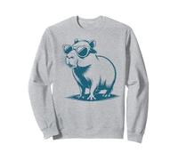 Funny Capybaras Cute Rodents Capybara in Sunglasses Sudadera