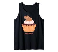 Funny Capycake Baker Pastry Baking, Capybara Cupcakes Camiseta sin Mangas