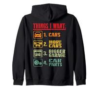 Funny Car Guy Mecánico de automóviles Cosas Que Quiero Sudadera con Capucha