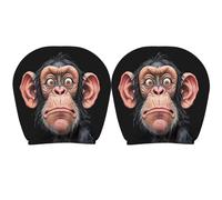 Funny Car Headrest Covers - 2 Pieces Elastic Funny Universal | Auto Seat Headrest Protector | for Vacation Travel Road Trip Daily Commuting