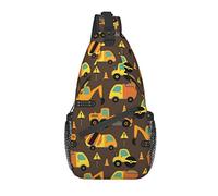 Funny Car Sling Bag Casual Crossbody Hombro Mochila Chest Casual Daypack Truck Bag para Exteriores