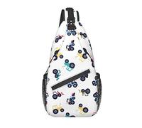 Funny Car Sling Bag Casual Crossbody Hombro Mochila Chest Casual Daypack Truck Bag para Exteriores