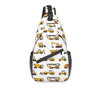 Funny Car Sling Bag Casual Crossbody Hombro Mochila Chest Casual Daypack Truck Bag para Exteriores