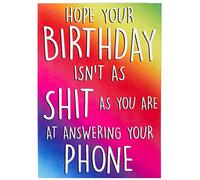 Funny Cards PC486 - Tarjeta de felicitación para amigos (18, 21, 40, 50, 60, 70, tarjeta de felicitación, humor, risa y broma ofensiva)