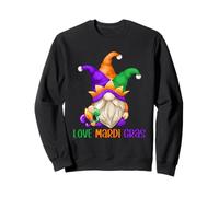 Funny Carnival GNOME with Fool Cap For Girls Love Mardi Gras Sudadera