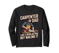 Funny Carpenter Dad Like a Regular Dad but Nailing It Manga Larga