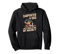 Funny Carpenter Dad Like a Regular Dad but Nailing It Sudadera con Capucha