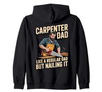 Funny Carpenter Dad Like a Regular Dad but Nailing It Sudadera con Capucha