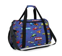 Funny Cars - Bolsa de viaje para niñas, niños, mujeres y hombres, diseño de coches, bolsa de fin de semana, bolsa de hombro para viajes, deportes, gimnasio