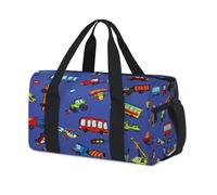 Funny Cars - Bolsa deportiva de lona para fin de semana, bolsa de viaje informal, para viajes, gimnasio, para niños, niñas, niños, mujeres y hombres