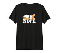 Funny Cartoon Kawaii Kid Nope Pembroke Welsh Corgi Dog Lover Camiseta Premium