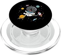 Funny Cartoon Kawaii Kids Boys Girls Space Black Lab Lover PopSockets PopGrip para MagSafe