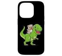 Funny Cartoon Kids Boys Kawaii Dino Dinosaur English Bulldog Carcasa para iPhone 14 Pro