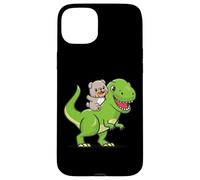 Funny Cartoon Kids Boys Kawaii Dino Dinosaur English Bulldog Carcasa para iPhone 15 Plus
