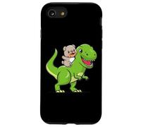 Funny Cartoon Kids Boys Kawaii Dino Dinosaur English Bulldog Carcasa para iPhone SE (2020) / 7/8