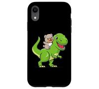 Funny Cartoon Kids Boys Kawaii Dino Dinosaur English Bulldog Carcasa para iPhone XR