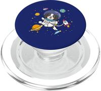 Funny Cartoon Kids Boys Space Cavalier Spaniel Dog Lover PopSockets PopGrip para MagSafe