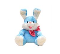Funny Cartoon Rabbit Electric Plush Toy Ear Moving Stuffed Toy Repeat What You Said Childhood Education Doll Gift Blue