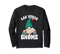 Funny Casino GNOME Graphic For Men and Poker Las Vegas Trip Manga Larga
