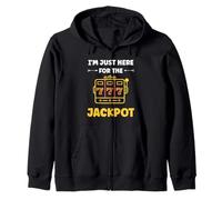 Funny Casino Quote gamling I'm Just Here for Jackpot Sudadera con Capucha