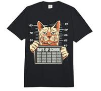 Funny Cat 100th Day of School 2023 Comfort Colors Adult Heavyweight T-Shirt
