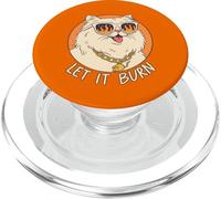Funny Cat 2026 Estado de ánimo Let it Burn PopSockets PopGrip para MagSafe