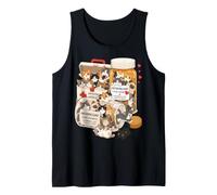 Funny Cat Anti Depresivo Mamá Papá Niños Miau Camiseta sin Mangas