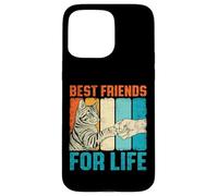Funny Cat Best Friends For Life Fist Bump Carcasa para iPhone 15 Pro MAX