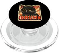 Funny Cat Bruh para Adolescentes, niñas, Hombres y Mujeres, Arte de Anime japonés PopSockets PopGrip para MagSafe