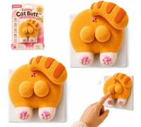 Funny Cat Butt Light Switch Cover Press for a Purr fect Glow 3D Printed