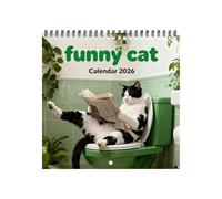 Funny Cat Calendar 2026, Cats Chillin with Newspaper - 12 Monthly Wall Calendars 2026 for Home Office New Year Christmas Decor
