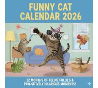 Funny Cat Calendar 2026: Hilarious Monthly Photos with Sarcastic Quotes | 8.5 x 8.5 Square