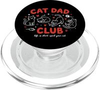 Funny Cat Dad Club Mima a Tus Gatos PopSockets PopGrip para MagSafe