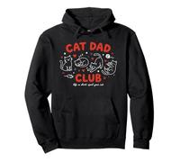 Funny Cat Dad Club Mima a Tus Gatos Sudadera con Capucha